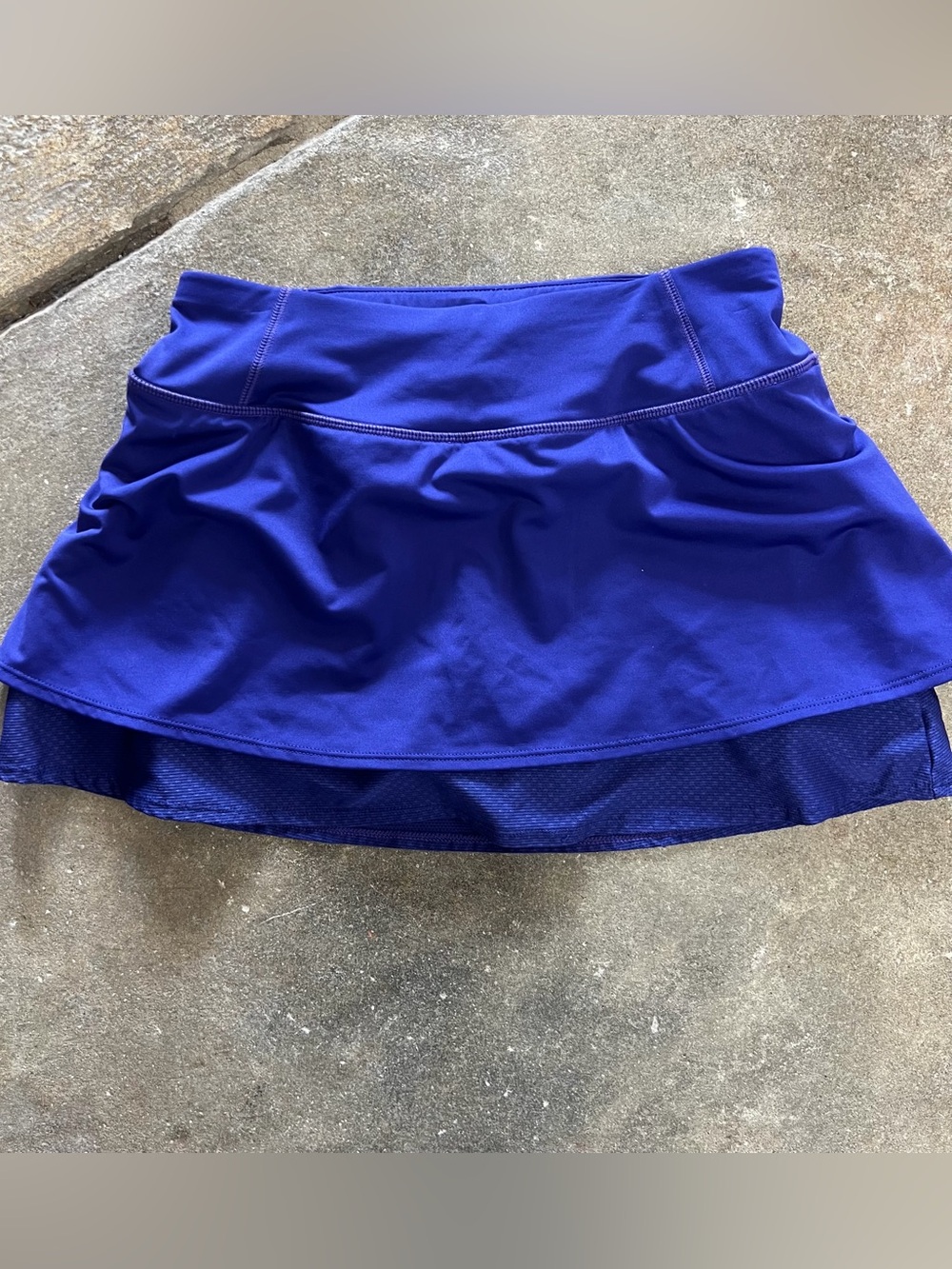 Atheltha Women’s Athletic Skort Deep Royal Blue Purple Ruffle Mini